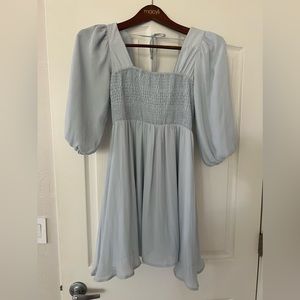 Women’s blue dress